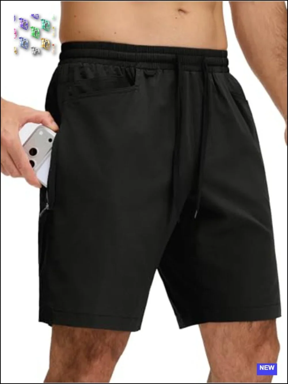 Men's Athletic Running Shorts 9 Inch Quick Dry Mesh Workout Gym Shorts with